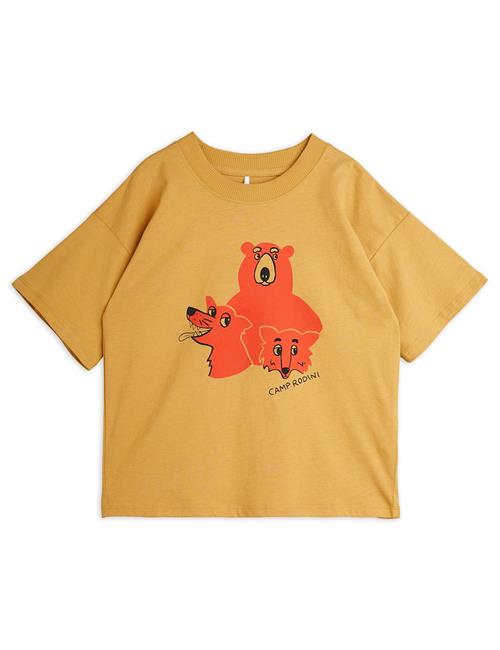 Mini Rodini GOTS Camp Rodini Sp Kortærmet T-shirt Beige  104/110 cm    104/110 cm  Drenge, Piger