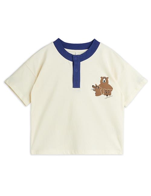 Mini Rodini GOTS Camp Rodini Sp Grandpa Tee Offwhite  140/146 cm    140/146 cm  Drenge, Piger
