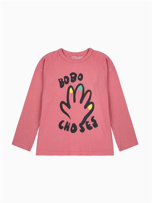 Bobo Choses High Five Langærmet T-shirt Pink  Pink 2-3 Years  Lyserød  2-3 år  Piger
