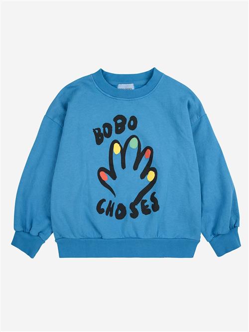 Bobo Choses High Five Sweatshirt Blue  Blue 10-11 Years  Blå  10-11 år  Drenge