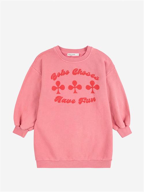 Bobo Choses Have Fun Sweatshirt-kjole Pink  Pink 6-7 Years  Lyserød  6-7 år  Piger