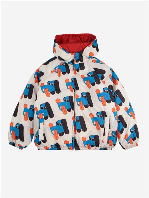 Bobo Choses Doggy Mate All Over Vendbar Jakke Offwhite  Offwhite 6-7 Years  Hvid  6-7 år  Drenge