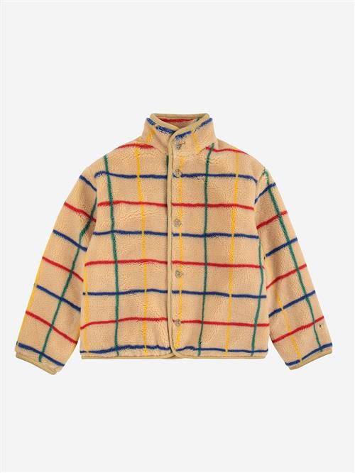 Bobo Choses Jakke Af Fåreskind Color Stripes  Beige 4-5 Years  Beige  4-5 år  Drenge