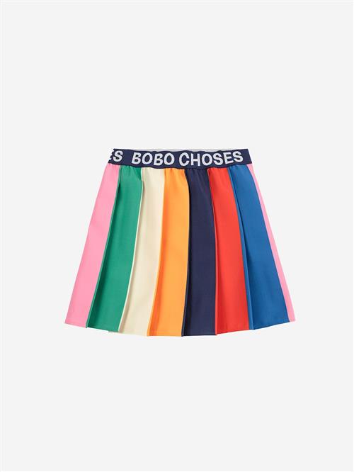 Bobo Choses Bobo Color Block Plisseret Nederdel Multicolor  Multicolor 6-7 Years  Gul  6-7 år  Piger