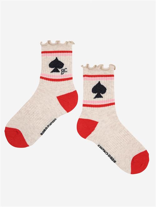Bobo Choses BC Spades Korte Sokker Offwhite  Offwhite 23-25 EU  Hvid  23-25 EU  Drenge
