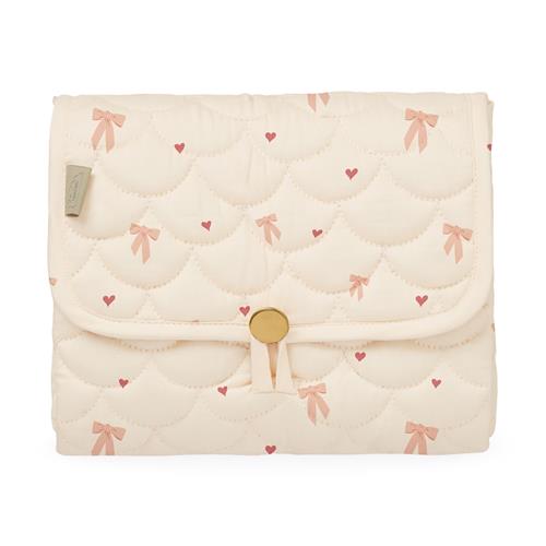 Cam Cam Quiltet Pusleunderlag Bows  Bows One Size  Creme  One Size  Drenge, Piger