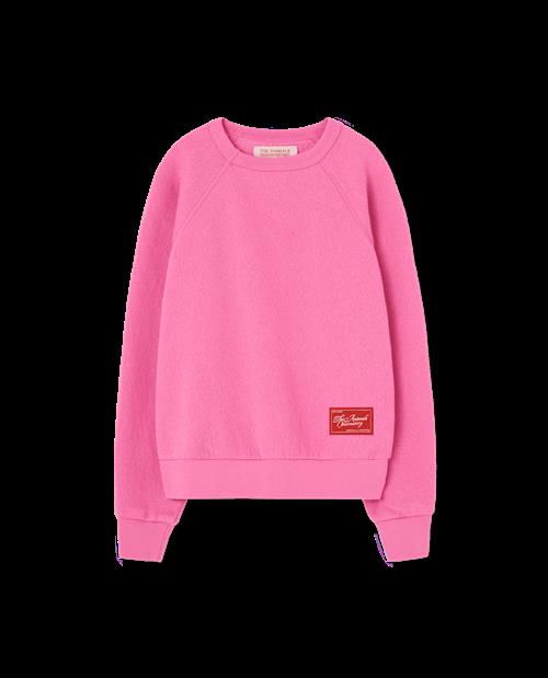 The Animals Observatory Shark Sweatshirt Bright Pink  Bright Pink 4y  Lyserød  4 år  Piger