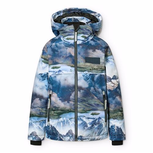 Molo Castor Vinterjakke Snowy Mountains  Snowy Mountains 92 cm  Blå  92 cm  Drenge