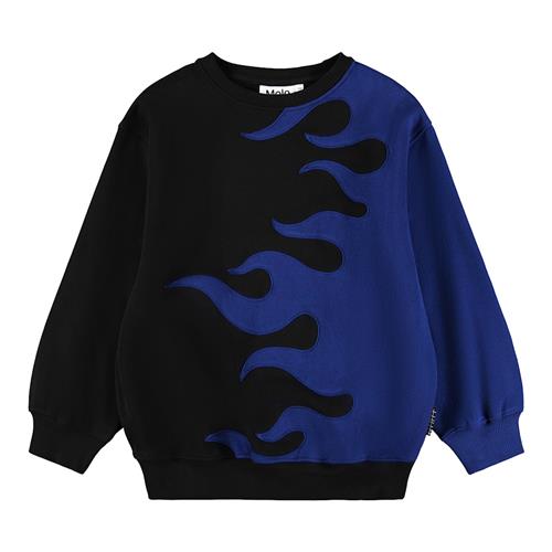 Molo Monti Sweatshirt Flaming Blue  Flaming Blue 110 cm  Blå  110 cm  Drenge
