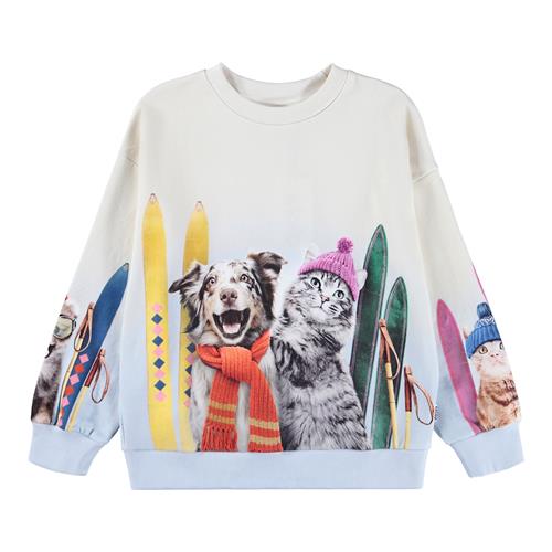 Molo Maxi Sweatshirt Going Skiing  Going Skiing 98 cm  Blå  98 cm  Piger