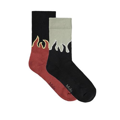 Molo Norman Sokker Flames Scks  Flames Scks 23-26 EU  Sort  23-26 EU  Drenge