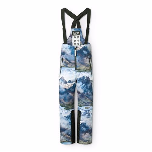 Molo Play Pro Skibukser Snowy Mountains  Snowy Mountains 104 cm  Blå  104 cm  Drenge