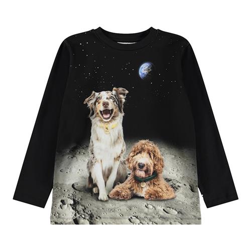 Molo Reif T-shirt Med Lange Ærmer Moon Friends  Moon Friends 104 cm  Sort  104 cm  Drenge