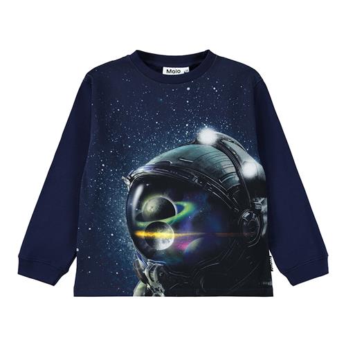 Molo Rube T-shirt Med Lange Ærmer In Space  In Space 92 cm  Blå  92 cm  Drenge