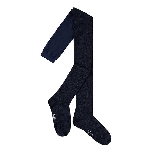 Molo Glitterstrømpe Galaxy Blue  Galaxy Blue 92/98 cm  Marineblå  92/98 cm  Piger