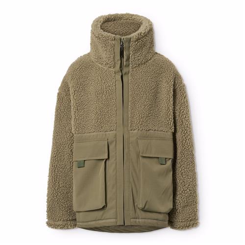 Molo Utha Fleece-jakke Bark Green  Bark Green 128 cm  Grøn  128 cm  Drenge
