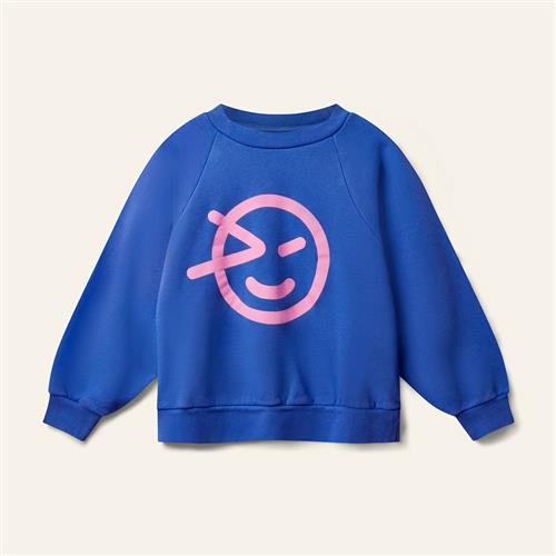 Wynken Raglan Wynk Sweatshirt Slow Blue  Slow Blue 4Y  Blå  4 år  Drenge, Piger