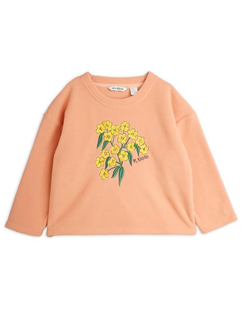 Mini Rodini Alpine Flowers Emb Langærmet Top  Pink 104/110 cm  Lyserød  104/110 cm  Piger
