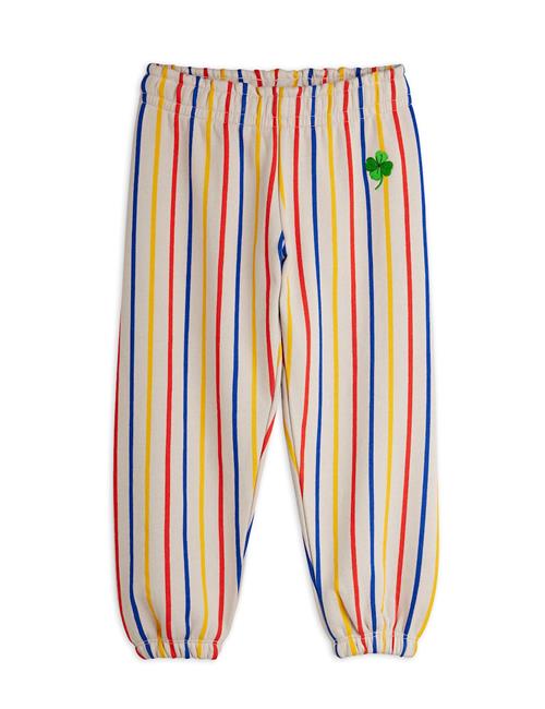 Mini Rodini GOTS Clover Emb Joggingbukser Multi  Multi 128/134 cm  Hvid  128/134 cm  Drenge