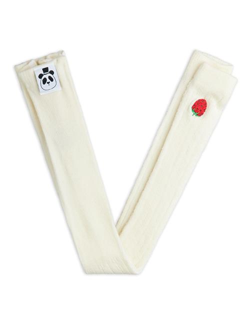 Mini Rodini Strawberry Pointelle-leggings  White 128/134 cm  Hvid  128/134 cm  Piger