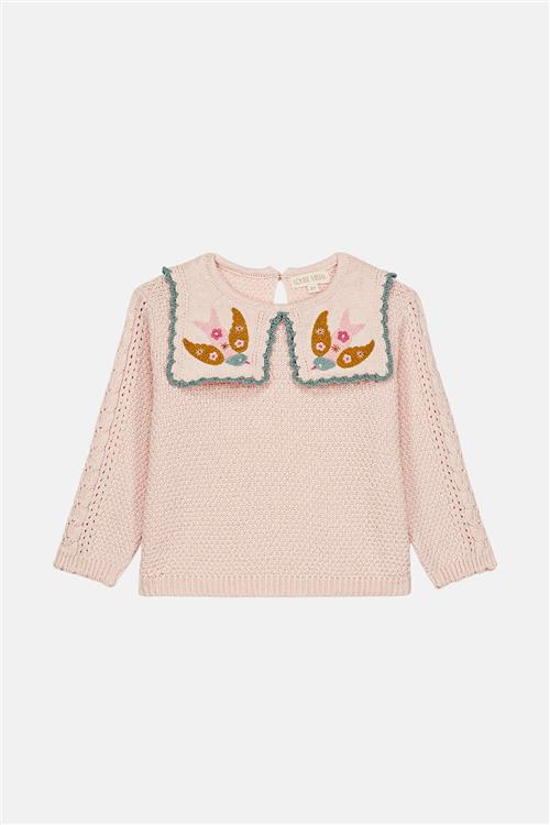 Louise Misha Rilda Strikket Trøje Blush Blush-6 Y  Lyserød  6 år  Piger