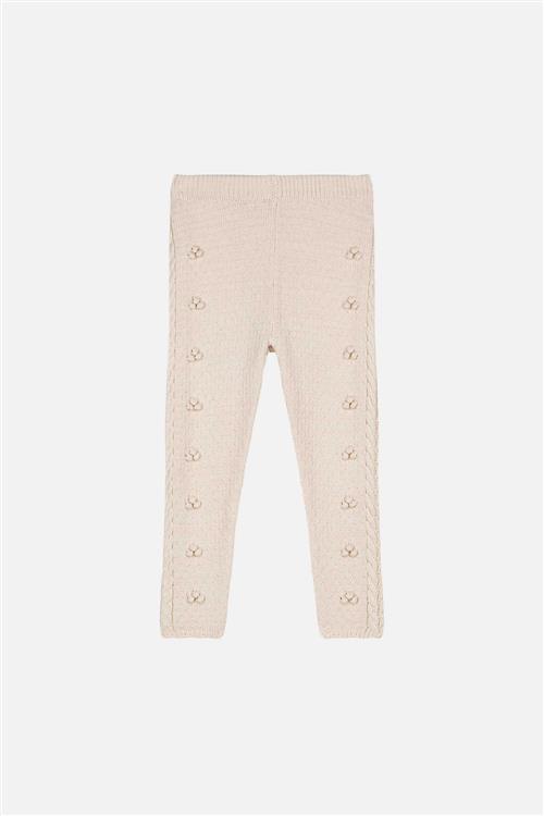 Louise Misha Molda Strikkede Leggings Cream  Cream-4 Y  Creme  4 år  Piger