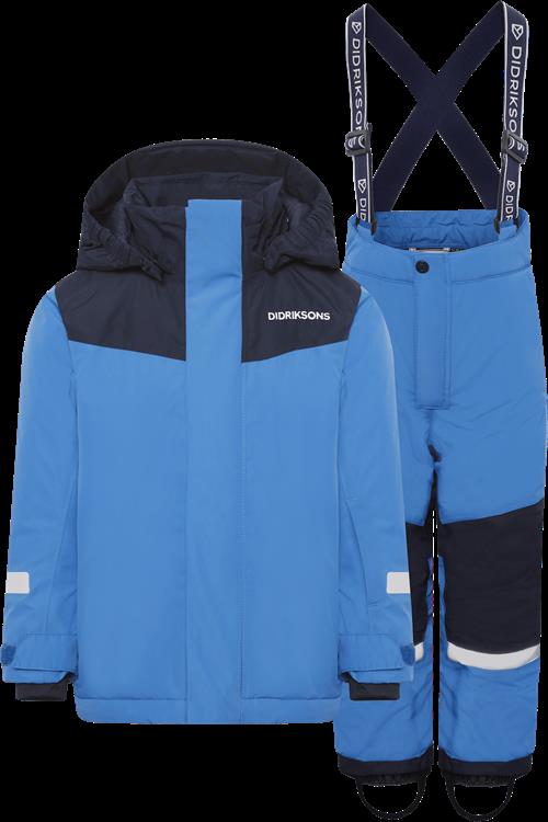 Didriksons Skare Kids Vintersæt Sapphire Blue  Sapphire Blue-100 cm  Blå  100 cm  Drenge