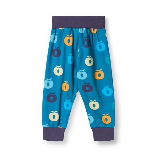 Småfolk Ulm Pants For Baby with Apples Solid blue Solid blue-74 cm  Blå  74 cm