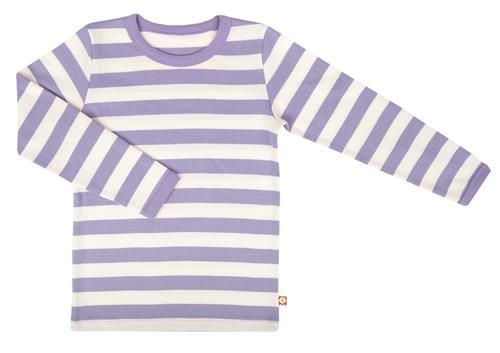 Katvig Langærmet Stribet Bluse Yd Stripeg  YD StripeG-74 cm  Lilla  74 cm  Piger