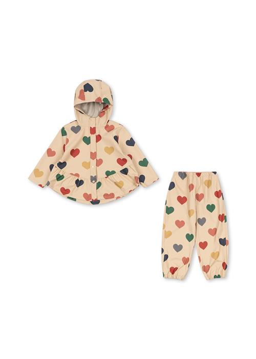 Konges Sløjd Faire Regnsæt Bon Coeur Coloré  Faire Rain Set Bon Coeur Coloré 12M Rain Beige  12 måneder  Piger