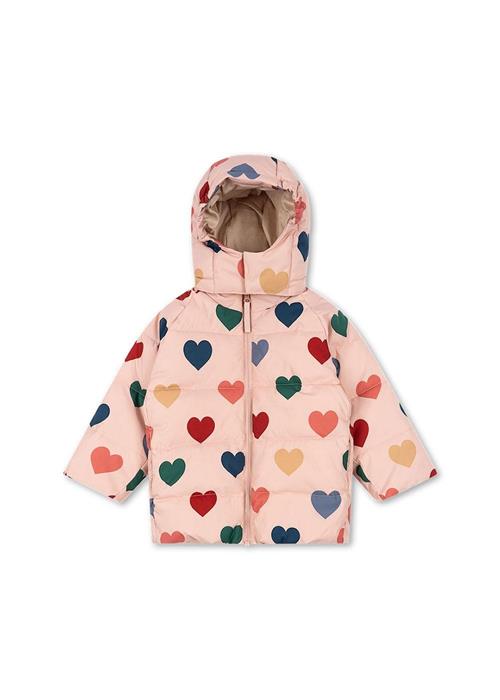 Konges Sløjd Nuka Vinterjakke Coeur Rose Coloré  Nuka Jacket Grs Coeur Rose Coloré 12M  Beige  12 måneder  Piger
