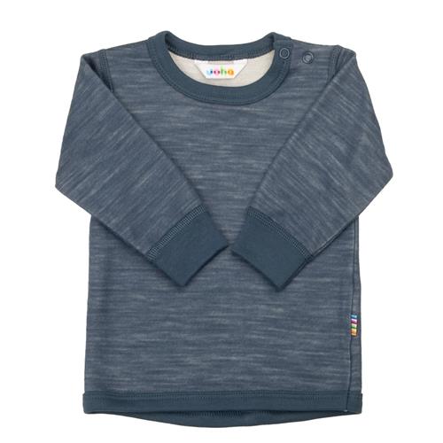 Joha Langærmet Uldtop Dark Denim  Dark Denim-70 cm Uld Blå  70 cm  Drenge