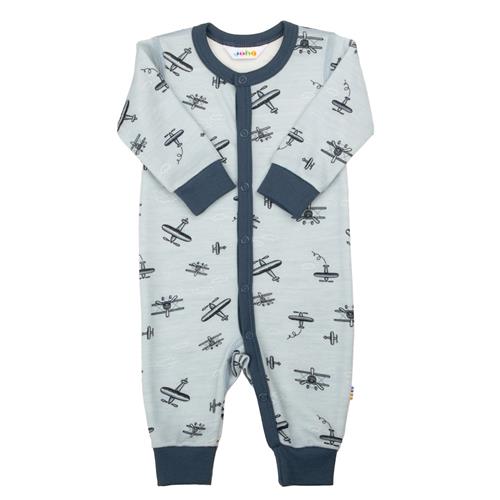 Joha Uld Onesie Light Blue  Light blue-70 cm  Blå  70 cm  Drenge