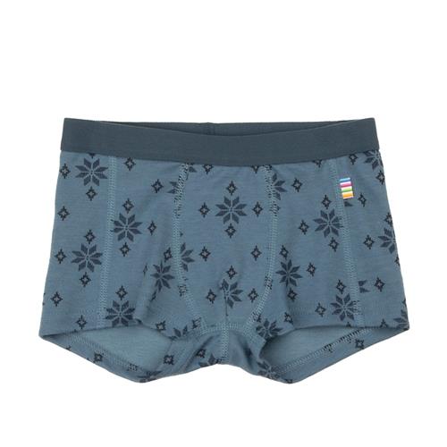 Joha Boxershorts I Uld Blue  Blue-110 cm  Blå  110 cm  Drenge