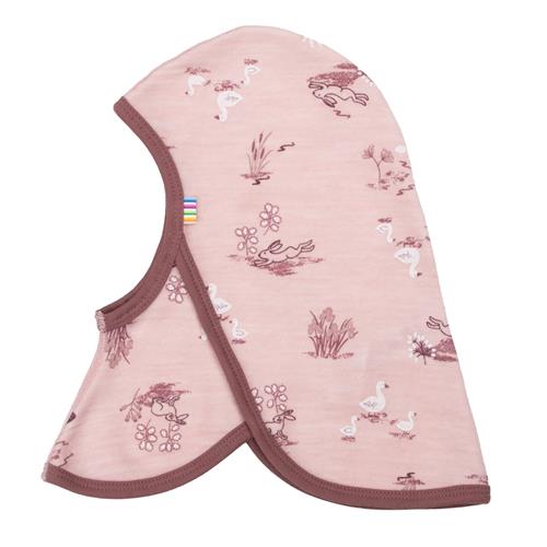 Joha Balaclava I Enkelt Lag Af Uld Light Pink  Light Pink-45 cm  Lyserød  45 cm  Piger