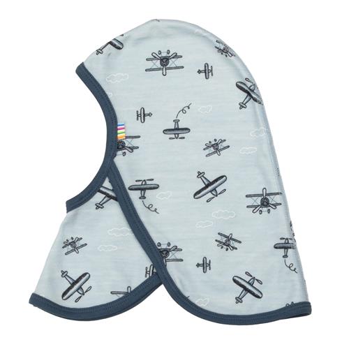 Joha Balaclava I Enkelt Lag Af Uld Light Blue  Light blue-48 cm  Blå  48 cm  Drenge