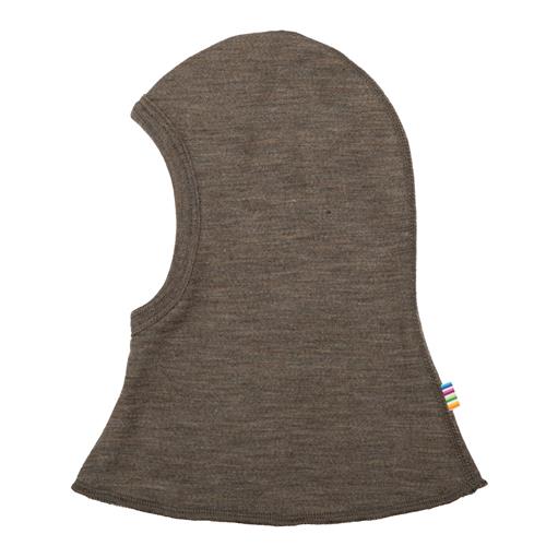 Joha Balaclava I Dobbelt Lag Uld Brown Melange  Brown Melange 37 cm Wool Brun  37 cm  Drenge, Piger