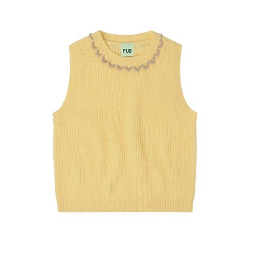 FUB Lammeuldsvest Wheat  Wheat-90 cm  Beige  90 cm  Drenge, Piger