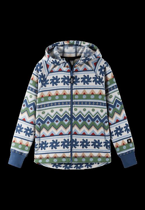 Reima Northern Fleece-hættetrøje Green Clay  Green Clay-110 cm  Grøn  110 cm  Drenge, Piger