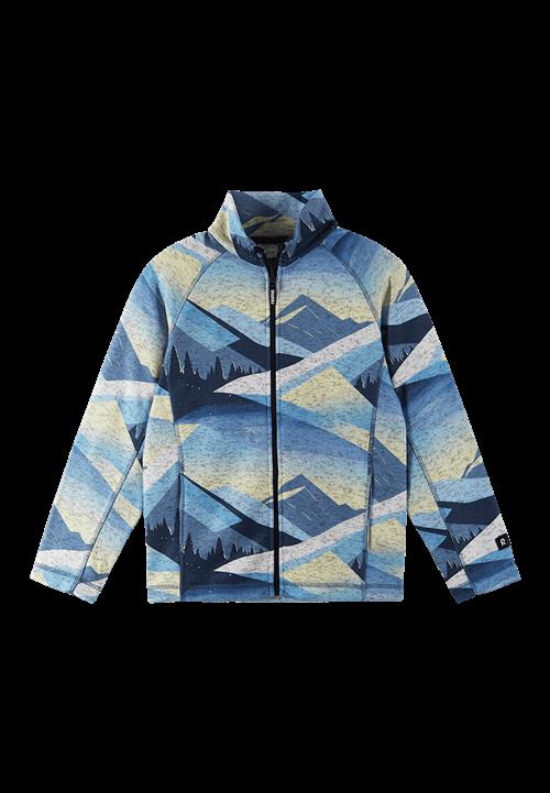 Reima Niksini Fleece-sweater Blue Ocean  Blue Ocean-116 cm  Blå  116 cm  Drenge, Piger