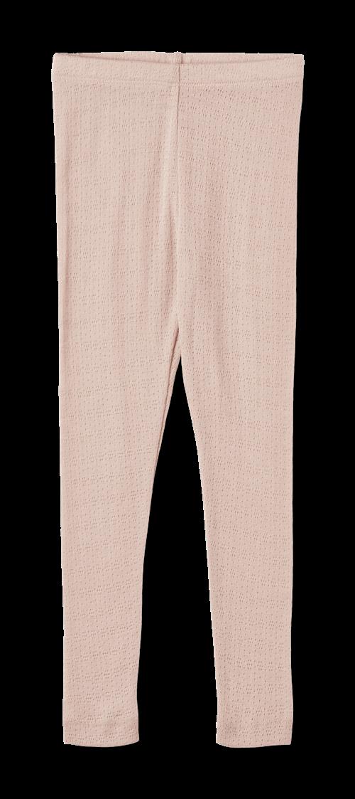 Wheat Agi Leggings I Uld Og Silke Pale Lilac  Pale Lilac 98 cm Wool Lyserød  98 cm  Piger