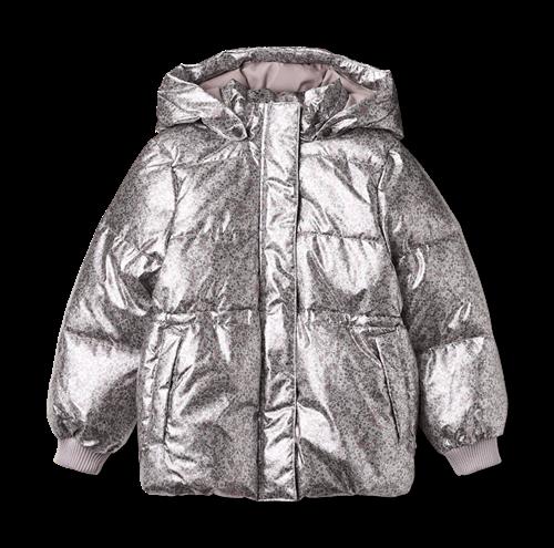 Wheat Eli Puffer-jakke Silver Flower Meadow  Silver Flower Meadow 104 cm  Sølv  104 cm  Piger