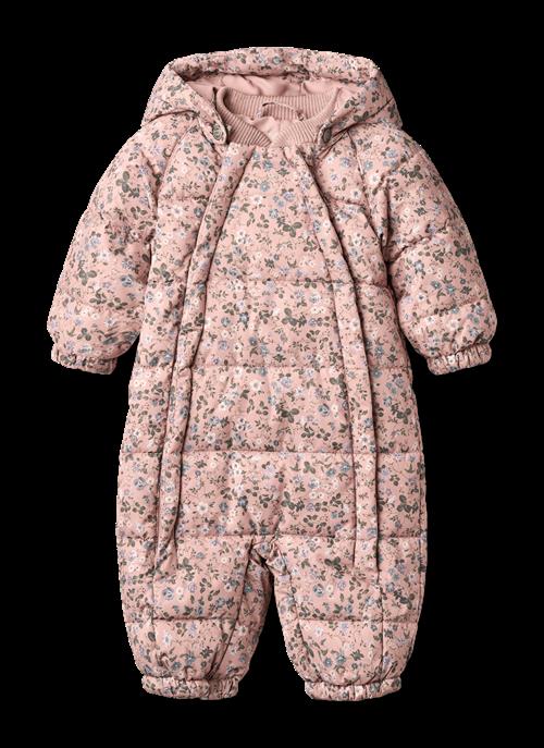 Wheat Edem Baby Puffer Heldragt Rose Powder Flowers  Rose Powder Flowers 9-12 months  Lyserød  9-12 måneder  Piger