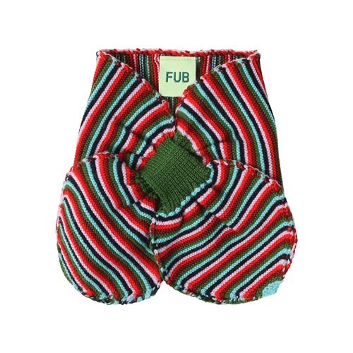 FUB Tørklæde Af Uld Til Slædekørsel Multi Stripe  Multi Stripe-100/120 cm Uld Rød  100/120 cm  Drenge, Piger