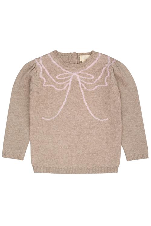 Copenhagen Colors Cashmere Bow Deco Bluse Sand Bubblegum  Sand Bubblegum 122 cm  Brun  122 cm  Piger