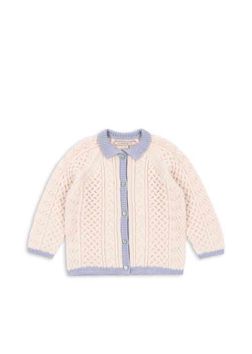 Konges Sløjd Emma Cardigan I Merinould Off White  Off White 3 Y Uld Hvid  3 år  Piger