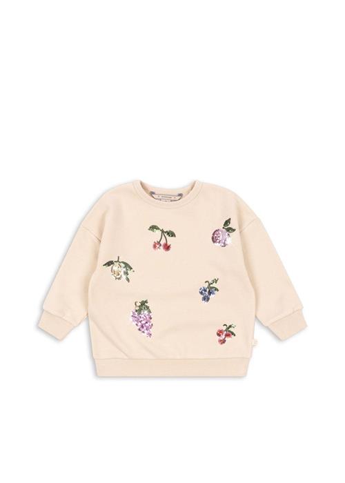 Konges Sløjd Lou Sweatshirt Med Pailletter Brazillian Sand  Brazillian Sand 4 Y  Brun  4 år  Piger