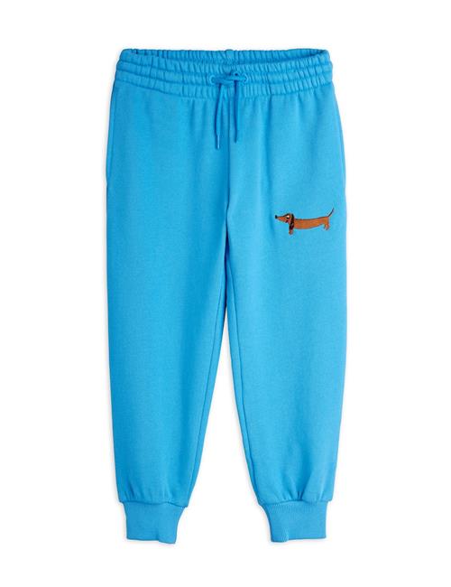 Mini Rodini GOTS Dog Joggingbukser Blue  Blue 104/110 cm  Blå  104/110 cm  Drenge