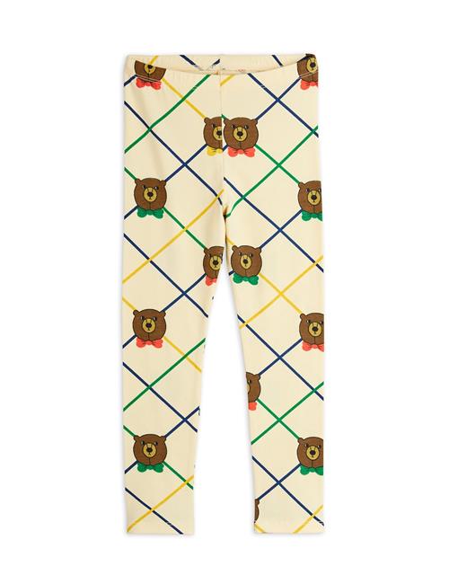 Mini Rodini GOTS Bear Ternede Leggings Offwhite  Offwhite 104/110 cm  Hvid  104/110 cm  Drenge