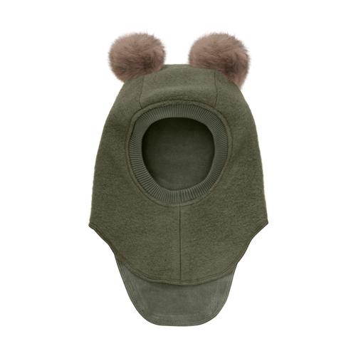 Huttelihut Balaclava I Uldalpakka Med Pomponer Beetle  Beetle 52 cm Uld Grøn  52 cm  Drenge, Piger